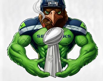 Seattle Football PNG | Seahawks Football Sublimation, DTF DIGITAL download