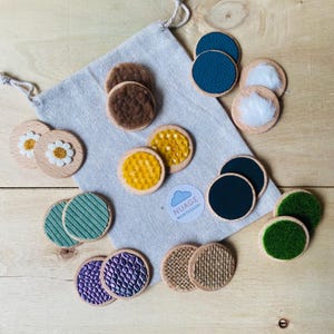 Montessori Tactile Memory Game – Sensory Matching Game – Wooden Montessori Toy – Sensory Toy Toddler – Children’s sensory game