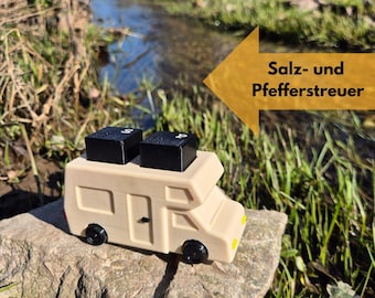 Salz- und Pfefferstreuer Wohnmobil - Camping Geschenk für Camper - Zubehör Deko Geschenkidee