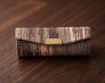 Vintage Mary Kay Tapestry Lipstick Case Holder Mirror Woven Retro 90s Boho