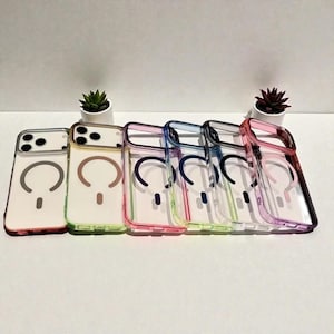 Custodia magnetica trasparente per iPhone – Custodia MagSafe trasparente