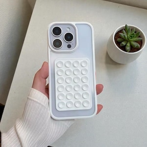 3D-sugkoppsfodral till iPhone – genomskinlig godisfärg, stötsäker bumper