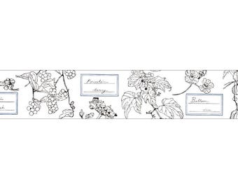 Washi Tape Roll | 20mmx7m | Papier Platz x HUTTE | Flower Labels