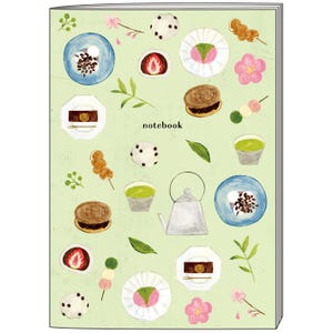 64 Pages | EL COMMUN | Ayu Iwashima | A5 Saddle-Stitched 7mm Lined Design Notebook | Wagashi