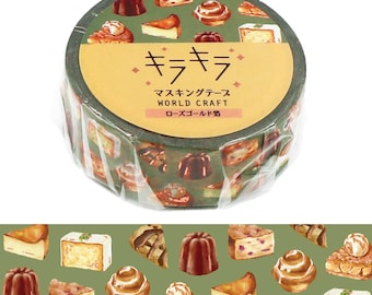 Washi Tape Roll | 15mmx5m | World Craft | Cafe Sweets