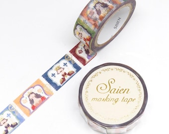 Washi Tape Rolle | 15mmx7m | Kamiiso Saien | König und Königin
