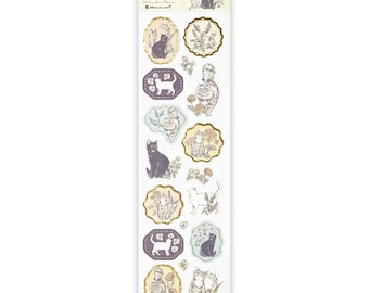 NB.Co | 1 Sticker Sheet | Seal Prier Collection | Gold Foil | Cats