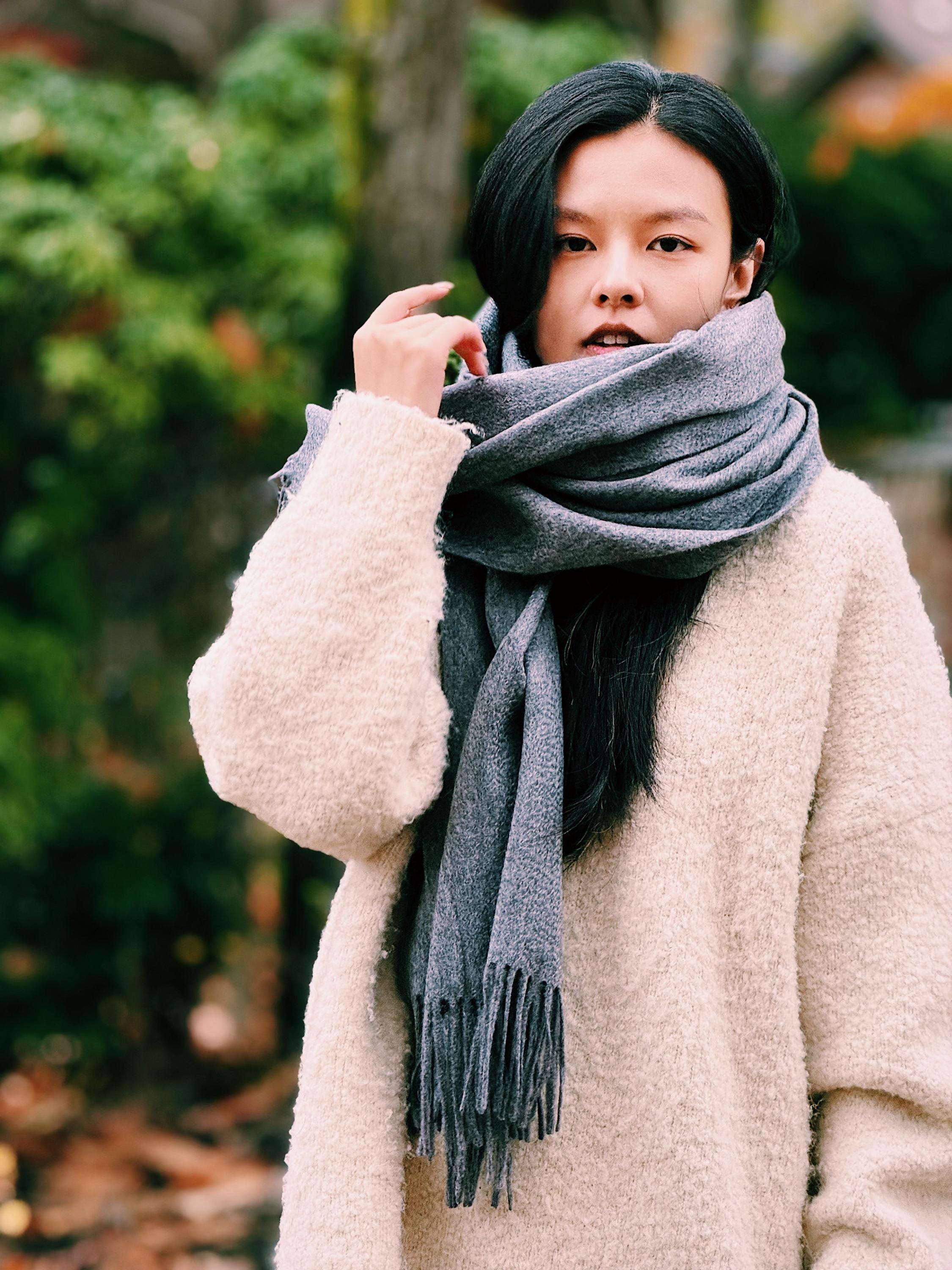 Sciarpa Regina In Pelliccia Sintetica In Nero - Goldbergh - Foto 5