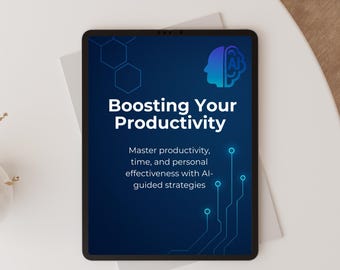 Workbook for Personal Productivity | AI-Powered Digital Planner | Printable A4 PDF