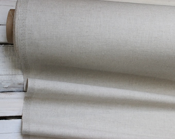 Solid Linen Cotton Blend Fabric: Canvas for Home Textiles