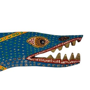 Barracuda Arrow Fish – Original Hand-Cut Wood Painting – Signed & Documented image 3