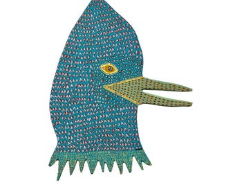 Feb Bluebird – Original Hand-Cut Wood Painting – Signed & Documented