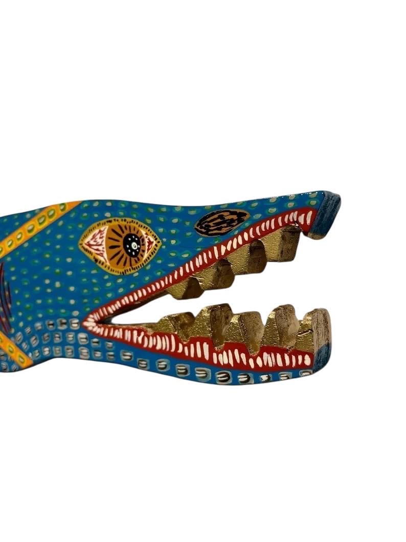 Barracuda Arrow Fish – Original Hand-Cut Wood Painting – Signed & Documented image 2