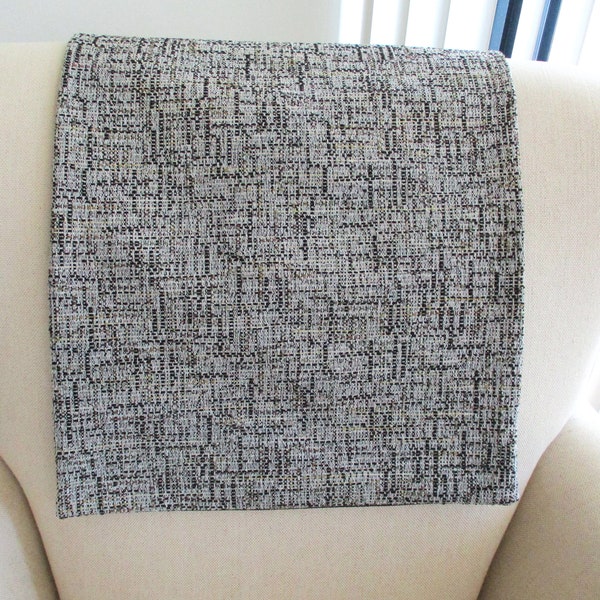 Headrest Covers for Furniture, Chair/Sofa/Recliner Gray and Graphite, Polyester Woven Fabric