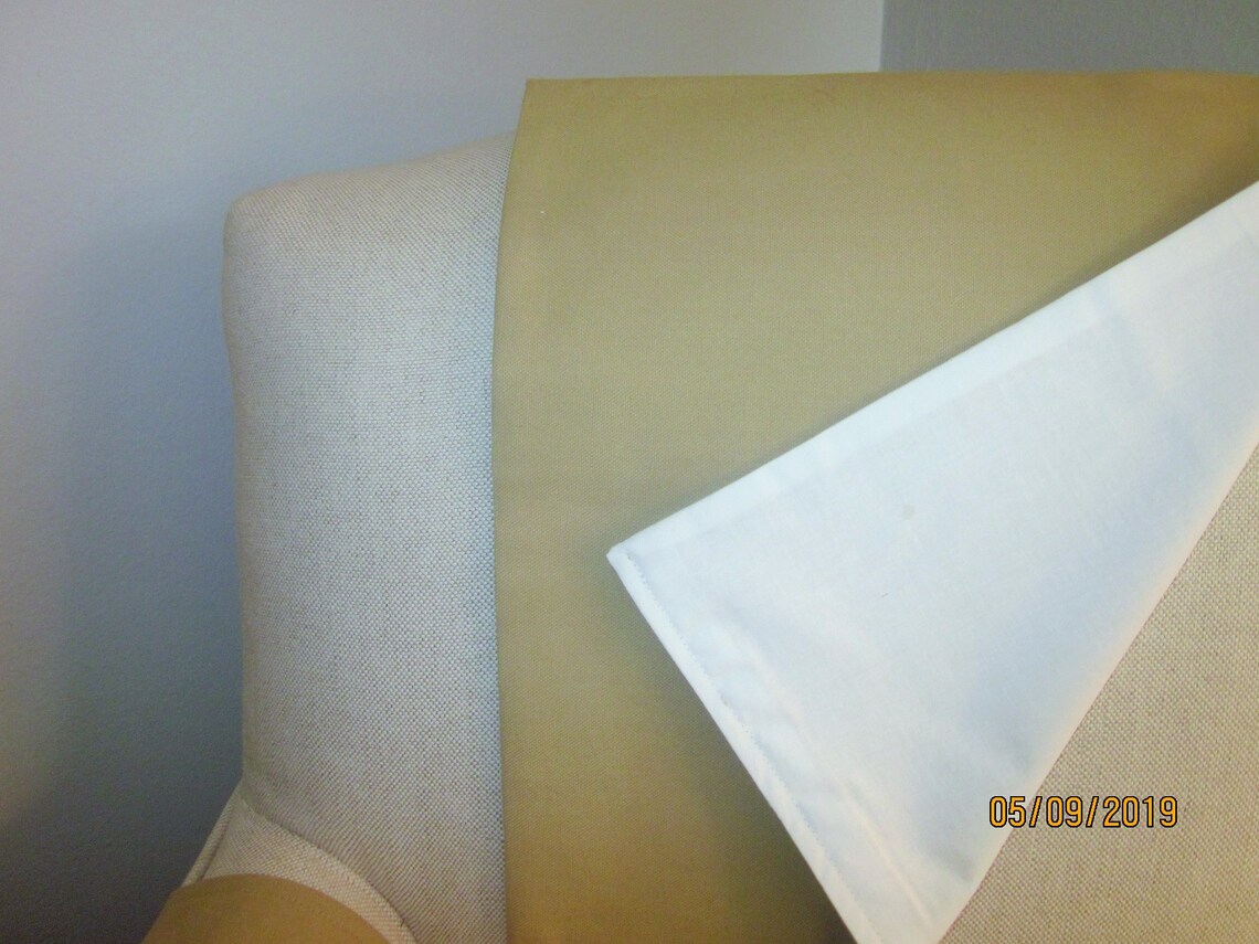 Headrest and Armrest Covers Linen Blend or Cotton Duck Etsy