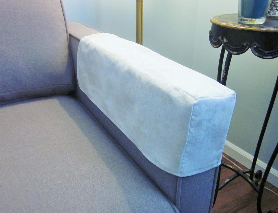 Ivory Sofa Arm Caps or Covers Velvet Chair Arm Caps Pair Etsy