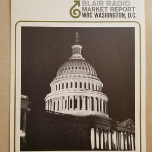 2 Vintage Blair Radio  Market Reports 1974 WOKY Milwaukee And WRC Washington DC