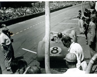 Vintage Photo Snapshot Car Racing Grand Prix Formula One