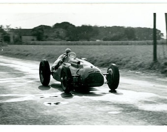 Vintage Photo Snapshot Formula One Grand Prix Race Car