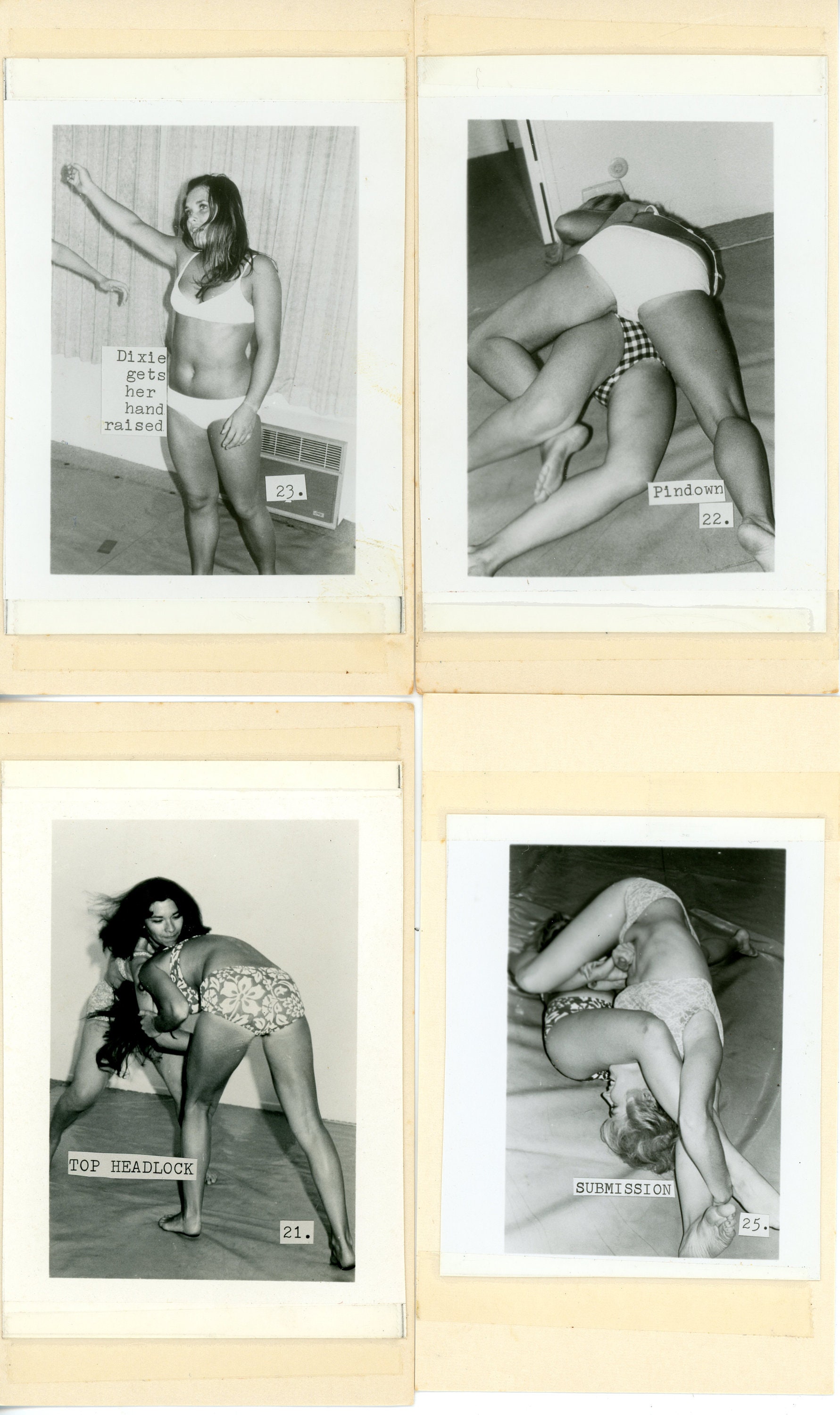 Vintage Wrestling Photo 1970s Women Wrestlers California image pic