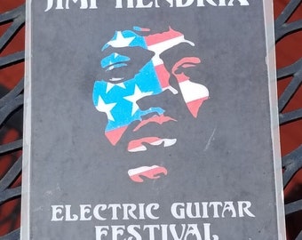 Vintage Vintage Jimi Hendrix Electric Guitar Festival All Access Pass Laminated