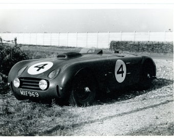 Vintage Photo Snapshot Car Racing Grand Prix Formula One