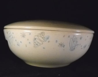 Mid Century Atomic Pottery Serving Dish