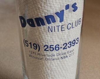 Danny’s of Windsor Nite Club Windsor All Nude Male Revue Cocktail Glass Gay Int.