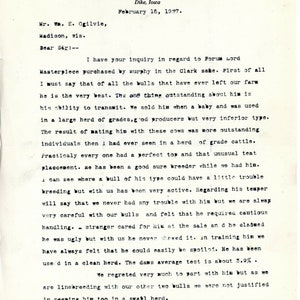 Antique 1920s Forum Holstein Farm Dike Iowa John F Murphy Breeder Letterhead 4 Pieces