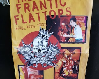 Vintage The Frantic Flattops Rockabilly Poster Cheap Women Cheap Booze Cheap Thrills