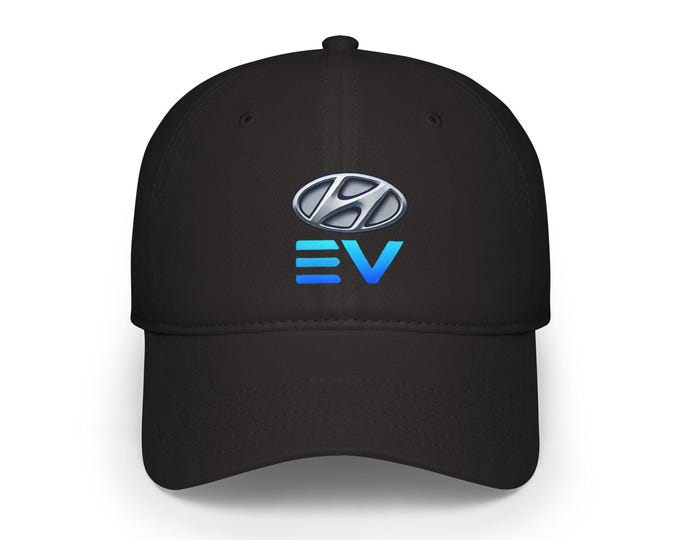 Hyundai EV Hat - Low Profile Baseball Cap for Electric Car Enthusiasts, Automotive Gift, Car Lover Accessory, Adjustable Cap, Casual