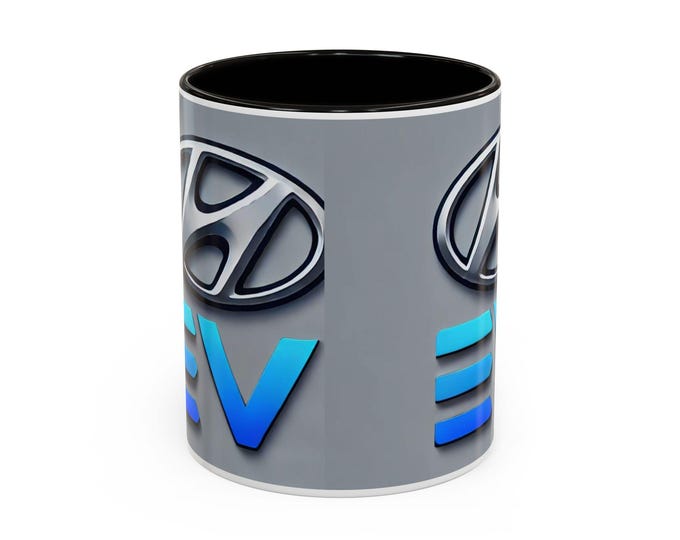 Hyundai EV Colorful Mugs | Electric Vehicle Gifts, Car Enthusiast Drinkware, Unique Coffee Cups, Eco-Friendly Mugs, Automotive Collectibles