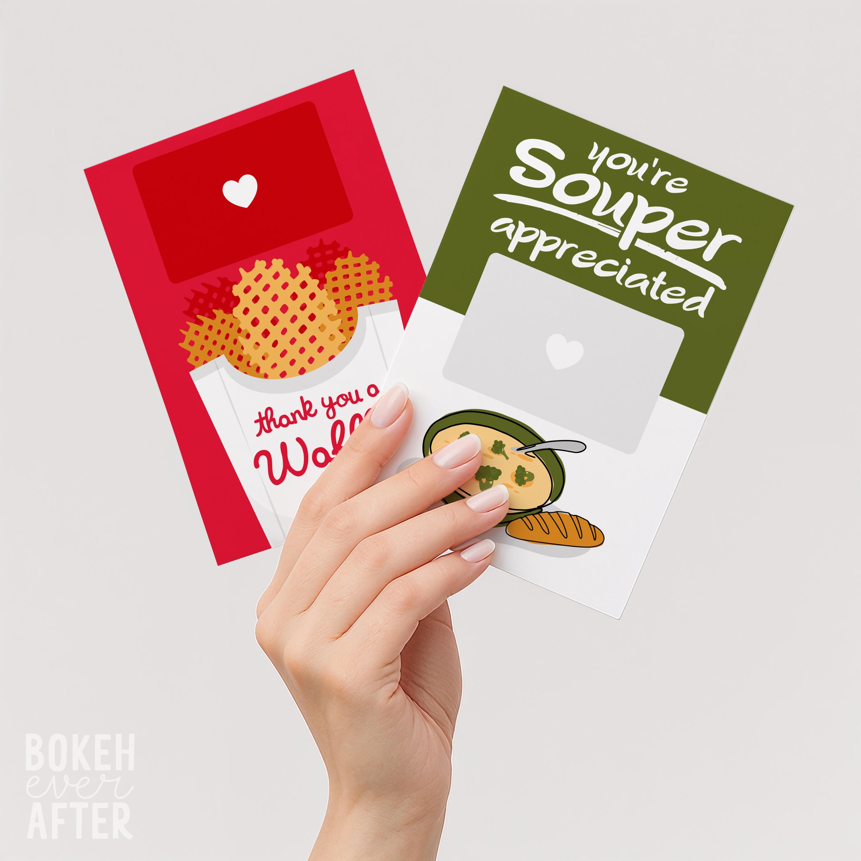 12 Printable Gift Card Holder Bundle, Thank You & Appreciation Cards ...