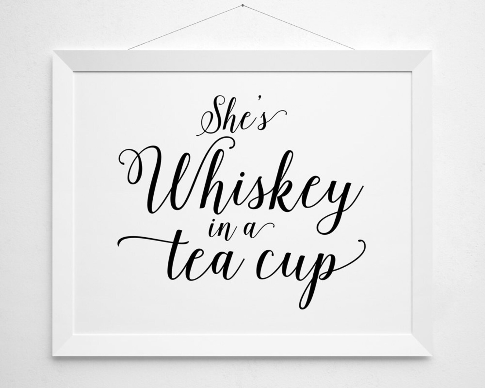 a whiskey in a teacup