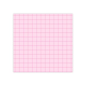 Pink Grid Sticky Note Pad | Planner Accessories, Desk Organization, 7 Sizes