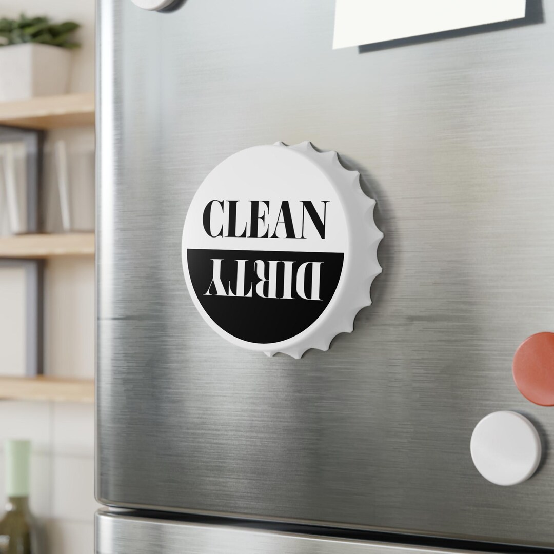 Clean Dirty Dishwasher Magnet With Bottle Opener – Eras Color Kitchen ...