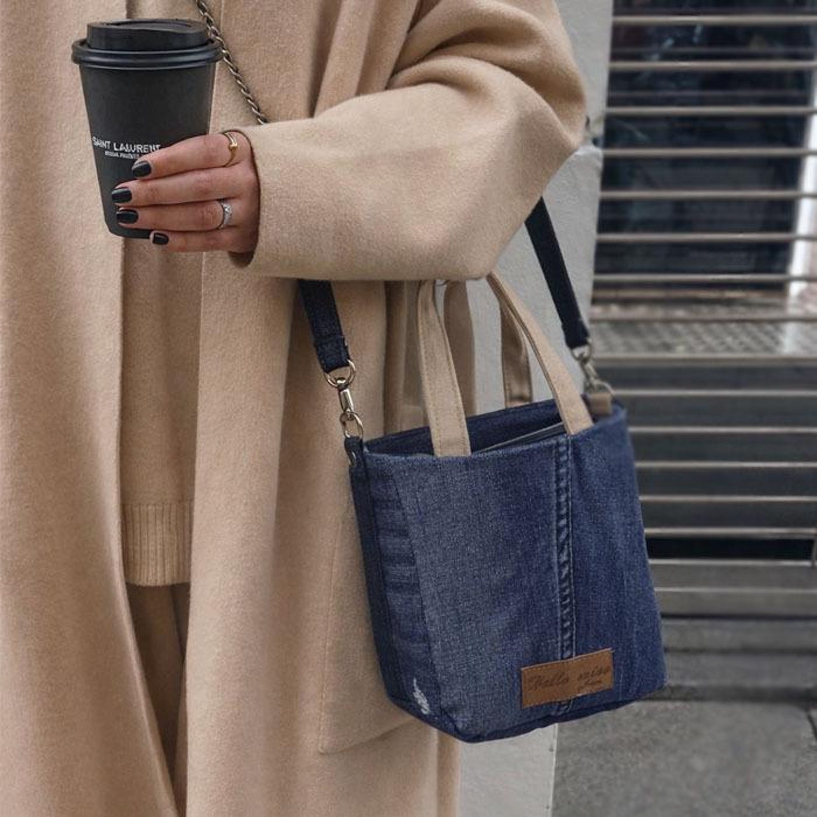 Upcycled Denim Crossbody Bag PDF Pattern – Easy Sewing Project (digital ...