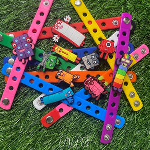 Number Blocks Charm Bracelets - 10 Bracelets