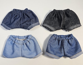 15 - 17 cm Plush Doll Jeans Pants, Handmade Doll Clothes