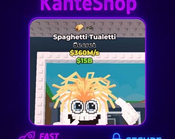 Spaghetti Toileti  60M /sec Fast Delivery - Jeu Apple II, Roblox, édition BANDAI