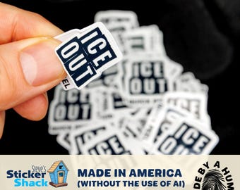 ICE OUT Distressed Confetti Stickers - Quick Peel Sticker Pack