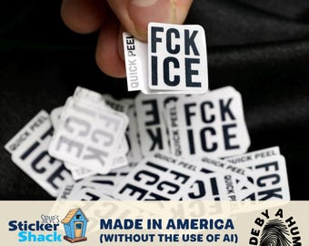 FCK ICE Distressed Confetti Stickers - Fuck I.C.E. Quick Peel Sticker Pack