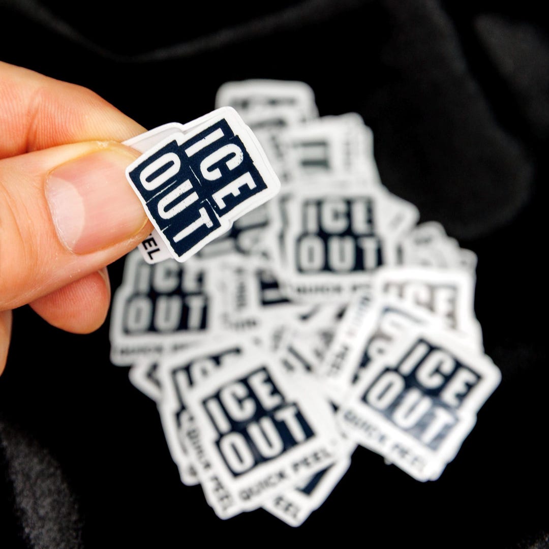 ICE OUT Distressed Confetti Stickers - Quick Peel Sticker Pack - Etsy