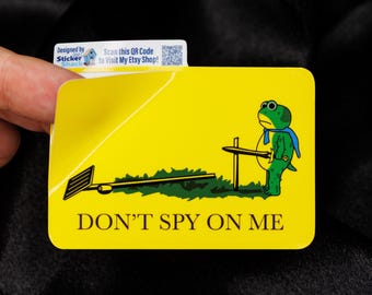 Don't Spy On Me | Anti-Flock Hand-Drawn Vinyl Sticker - Ships Free!