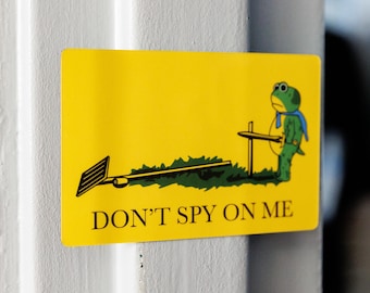 Don't Spy On Me 5" Magnet | Anti-Flock Hand-Drawn Car Magnet Vinyl Bumper Sticker