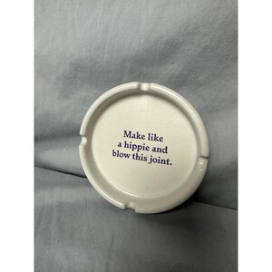 Urban Outfitters Home Make Like a Hippie Blow This Joint Ceramic Ashtray Cream image 2