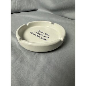 Urban Outfitters Home Make Like a Hippie Blow This Joint Ceramic Ashtray Cream image 3