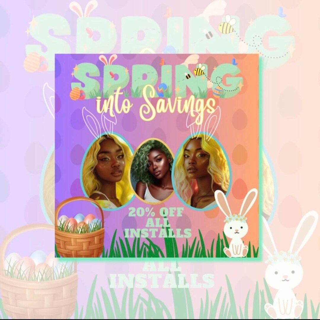 Spring Savings Canva Template | Easter Small Business Marketing ...