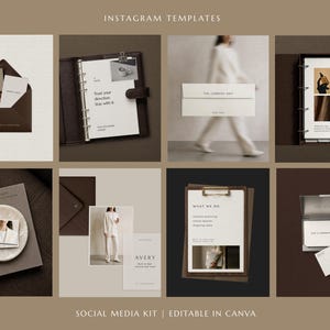 Luxury Instagram Templates for Canva | Modern Social Media Kit for Creatives & Brands