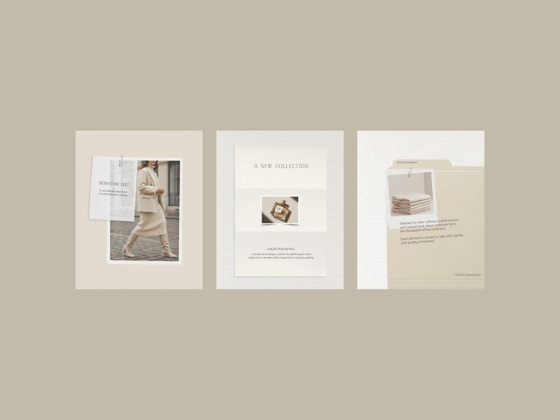 Quiet Luxury Minimal Canva Templates, Editorial Instagram Posts, Beige Neutral Feed, Aesthetic Social Media Kit image 10